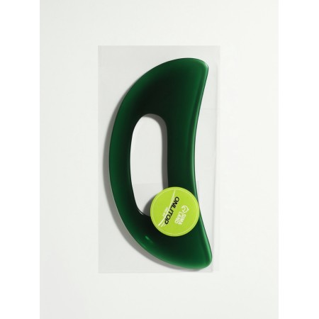 Body massage "Guasha", universal, 15 × 7 cm, green color-3