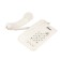 Wired phone Ritmix RT-311, repeat, disconnecting microphone, indication, white