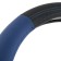 Braid on the steering wheel C2R C964, eco-leather, size 38 cm, black and blue