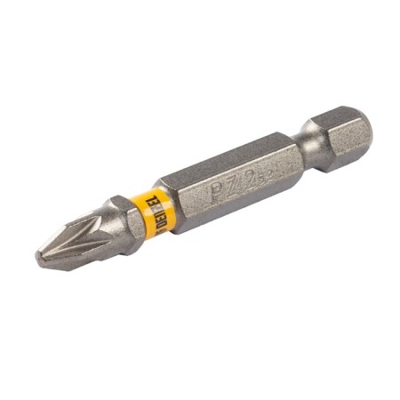 Denzel 11656 bit set, hexagonal profile, PZ2 x 50 mm, steel S2, 10 pcs.-2
