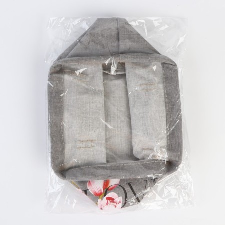 Organizer for storage, coffee for linen waterproof "Love", 14.5 x 13.7 x 14 cm.-5