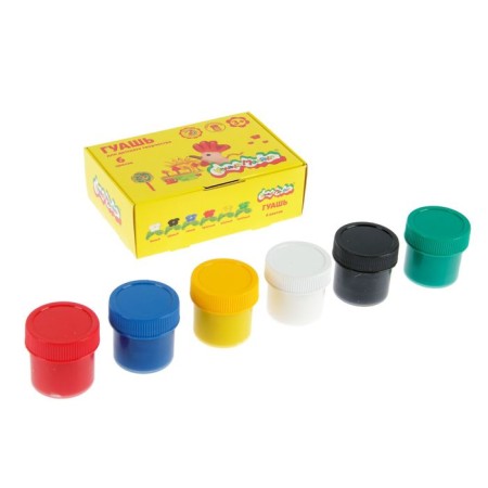 Gouache 6 flowers "kalyak-little", 35 ml