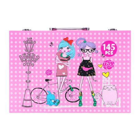 Set for drawing a girl pink-2