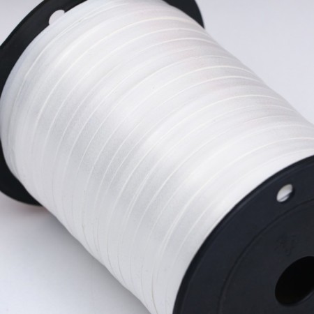 Tape for decor and gifts, white, 0.5 cm x 250 m-2