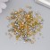 Glass beads 6/0-15/0 "Assorted gold and silver" d = 1.5-4 mm, nr 10g