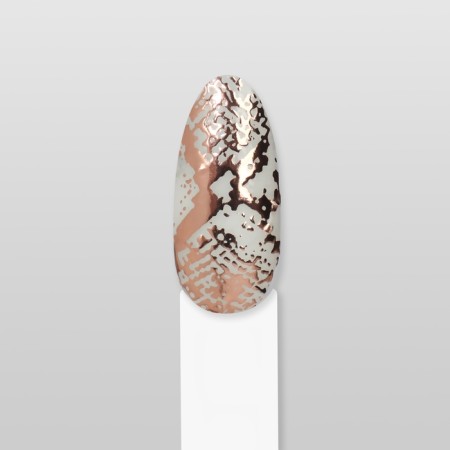 Nail stickers "Snake", foil, pink gold color-4