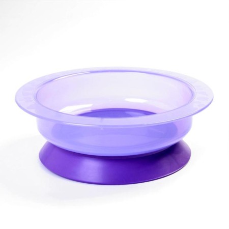 Children's bowl on the suction cup, deep, 470 ml, from 5 months., Mix color, 400 ml, 17.5x17.5x4.3-7