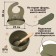 Set for feeding: bib, plate on a suction cup, spoon, m & b, green