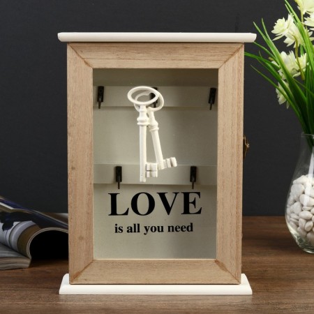 Keywood tree 5 hooks "Keys. Love" 26x19x6 cm