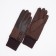Gloves are female, dimensionless, without insulation, brown color