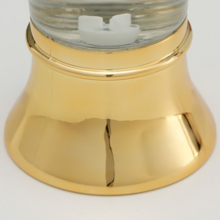 Lava-lamp "Whirlwind" LED from batteries 3haa USB gold 7x7x28cm-9
