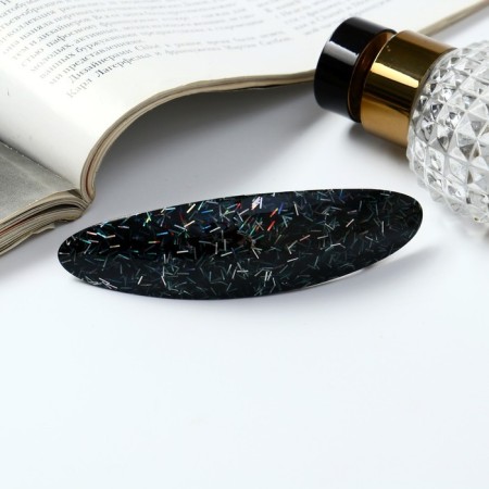 Hair hair clip "Adele" shine stripes, 10 cm, mix