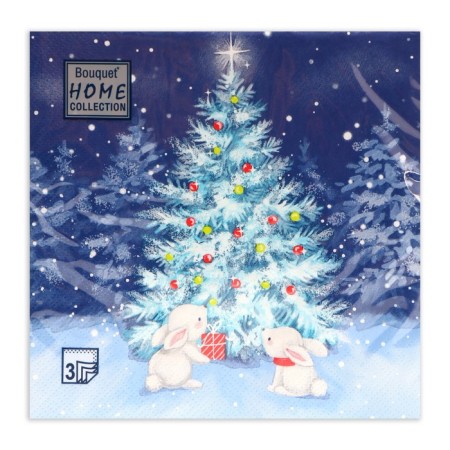 New Year's napkins Paper Home Classic "On New Year's Eve", 3 layers, 33x33 cm, 20 pcs-2