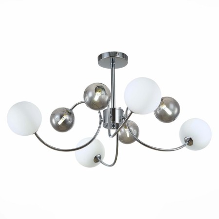 Ceiling EVOLUCE lamp. Sle220912-08. FORMAE. 8x5 watts, G9, 4000k, 79x79x38 cm, chromium color
