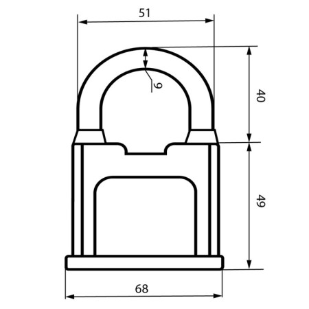 Castle of hinged "avant-garde" VS1K-70 hard, d = 10 mm-1