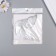 Stick paper, plastic "Flower butterflies silver" sparkles set 12 pcs 12 cm, 10 cm 8 cm 1052426