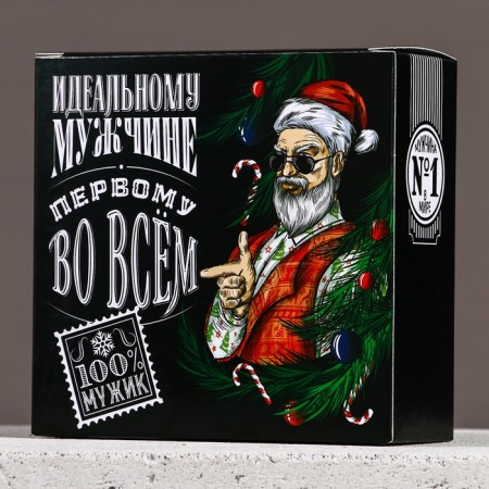 New Year. Gift set, shower gel 100 ml and body washcloth-6