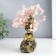 Bonsay souvenir "Cash tree and hotei" 126 stones 20x6.5x20 cm
