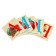 A set of training cards "ABC" yellow color, 33 cards, 10x10 cm