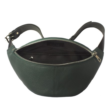 Waist bag, lightning department, adjustable belt, green color-1
