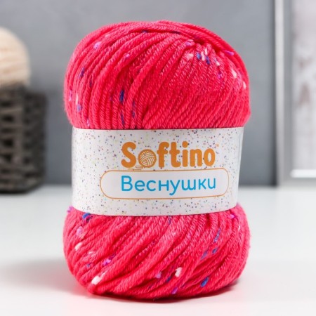 Yarn 60% acrylic, 30% cashmere, 10% silk "spring" 50 g 80 m color 07a pink