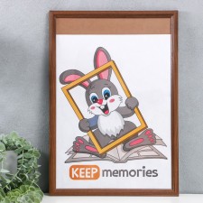 Photo frame wood 30x45 cm mokko (plastic screen)