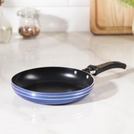 Leroy pan, d = 16 cm, plastic handle, anti -stick coating, mix color