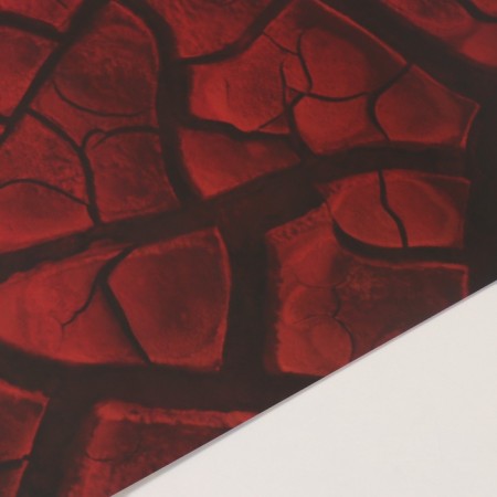 Photophone bilateral cardboard density 350 g "Cracks" 50x50 cm-4