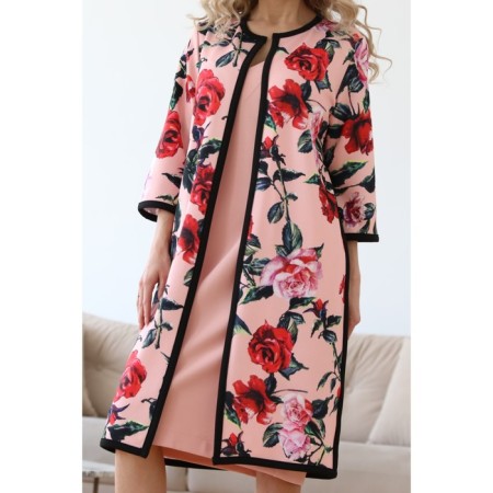 Cardigan female, size 46, pink color-5