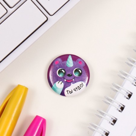 Icons sunset set 3 pcs d = 25 mm "monsters" 7x7 cm-3