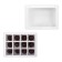 Folding box under 12 sweets, white, 19 x 15 x 3.6 cm