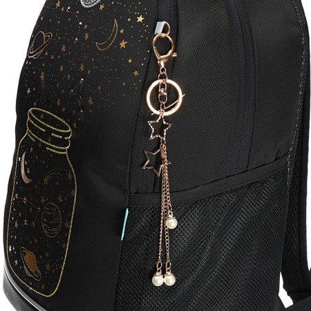 School backpack, 38 x 28 x 18 cm, Grizzly, ergonomic back, laptop department, black-10