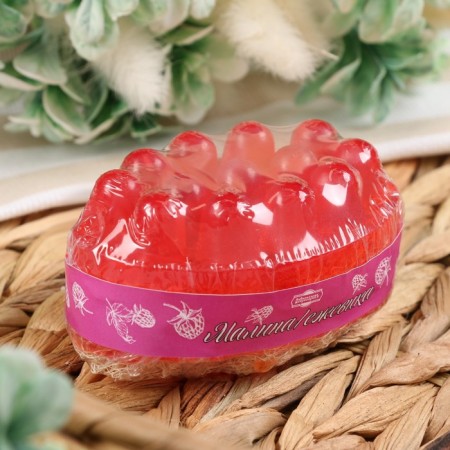 Massage soap with Luffa "Raspberry/Blackberry" 100 g "Dobroparov" Pink-2