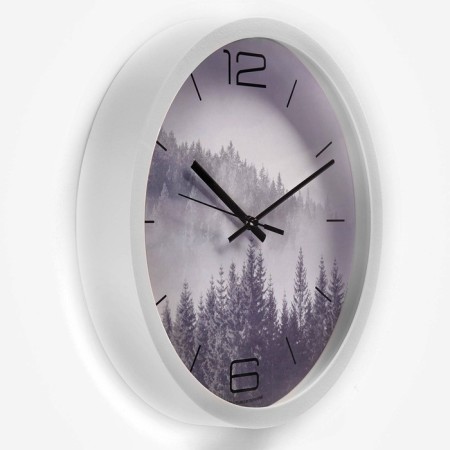 Wall clock, series: interior, "forest", smooth move, d-30.5 cm-1