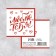 Mini-postcard “I love you!”, Font, 7 x 7 cm