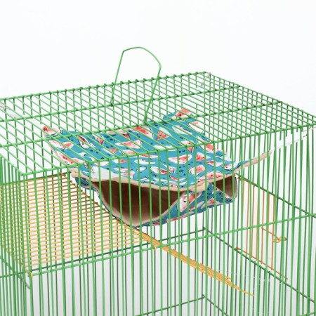 Gamak "suspension" for rodents 23*23 cm, calico, fleece, watermelon-4