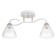 Linda chandelier 2x60W E27 white, gold 47x16x23cm