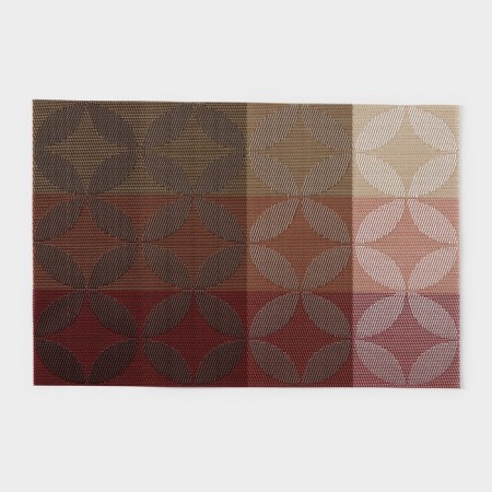 Serving napkin on the table "Peaks", 45 × 30 cm, red color