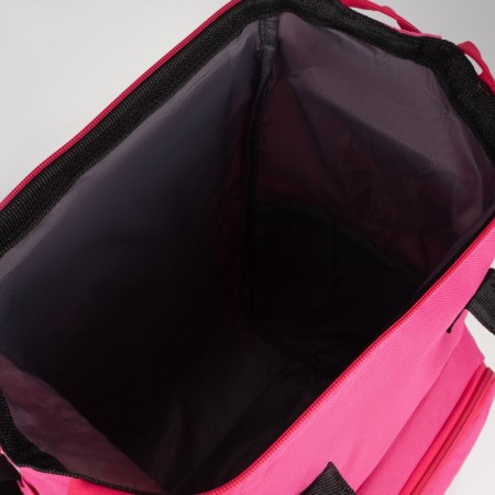 School textile Backpack "You are such a cat", with a pocket, 25x13x38, pink-7