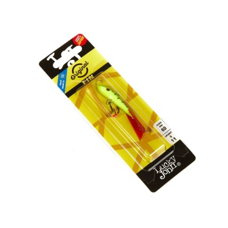 Balancir Lucky John Fin 4 + tee, 6 cm, color 36rt blister-6