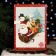 Advent calendar with mini tiles made of milk chocolate "Happy Santa", 50 g