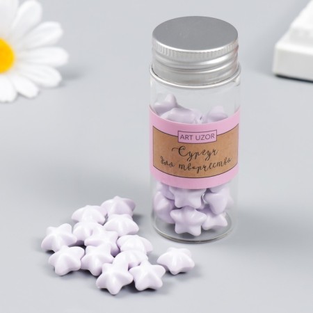 Surgut in granules in a jar of "stars" lilac 16 g 7x3x3 cm