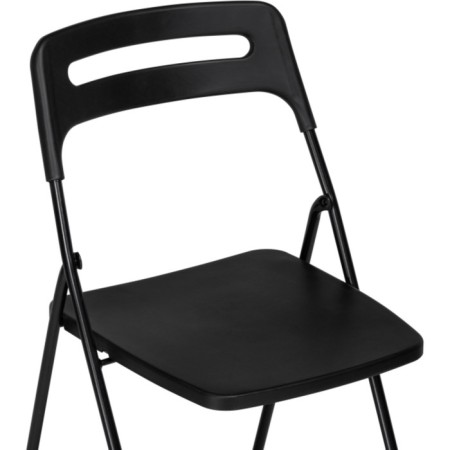 Fold plastic stool, metal/plastic, black 43x46x81 cm-5
