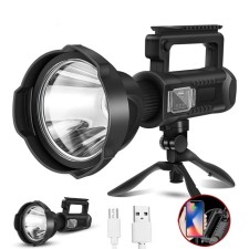 Flight battery flashlight, 40 watts, 8000 mAh, 1200 lm, P50, USB, 4 modes, 27 x 12 cm