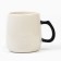 Ceramic mug with a lid and a spoon "Dream", 450 ml, beige color
