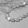 Plastic beads on the threads "pearl" flower 1.8 × 1.8 × 1 cm, (set 40 beads), white color