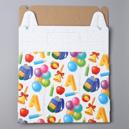Gift folding box, packaging, “excellent study”, 33.7 x 25.7 x 7.9 cm-4