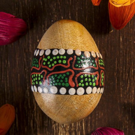 Souvenir musical instrument Marakas "Egg with a pattern" mix 6.5x5x55 cm-4