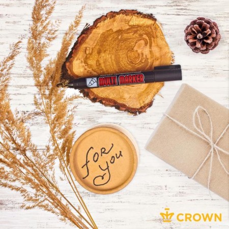 Permanent marker 3.0 mm, Crown Multi Marker, bullet, black-7