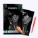 Engraving “kitten and butterfly” with a metallic effect “silver” A5